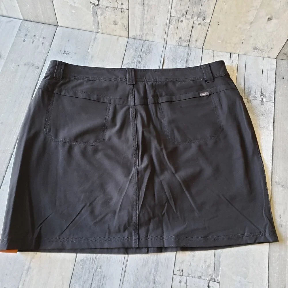 NWT - Eddie Bauer Black Adventurer 2.0 Skort Size - Size 16